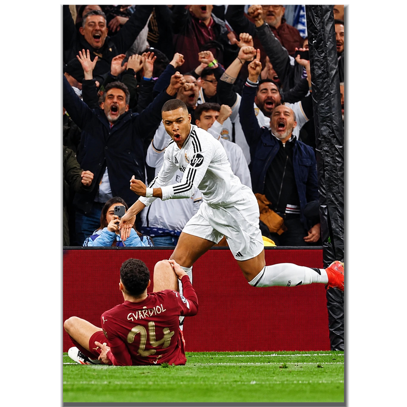 Mbappé Real Madrid poster